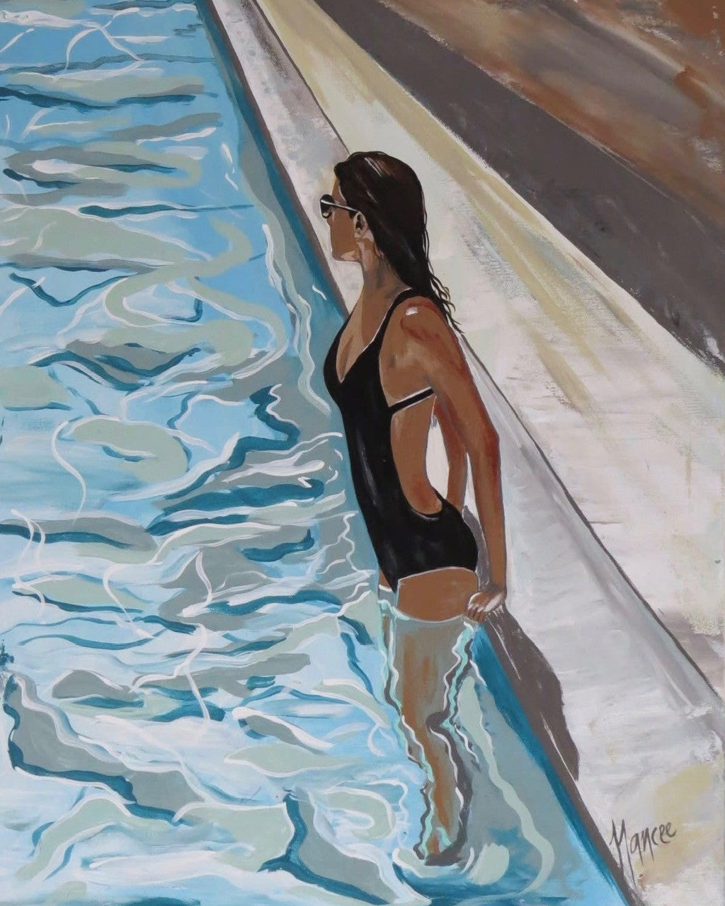 "Pool Side" Print
