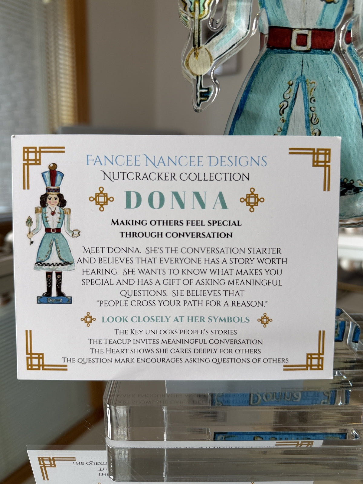 Acrylic Art: "Donna" Lady Nutcracker