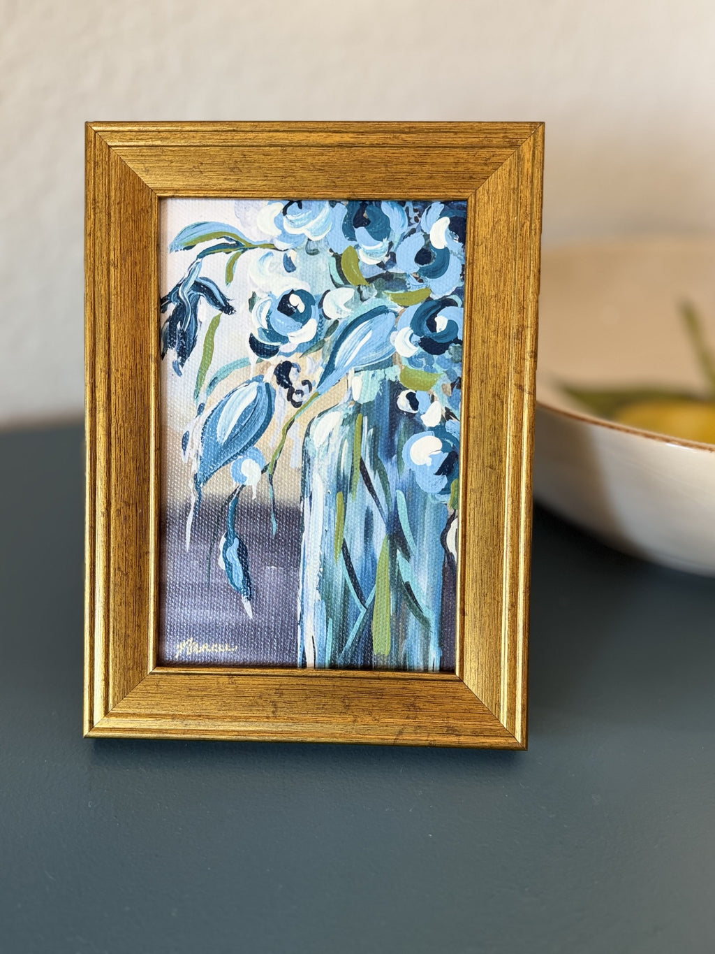 Mini-Me Framed Art: "Beauty in Blues"