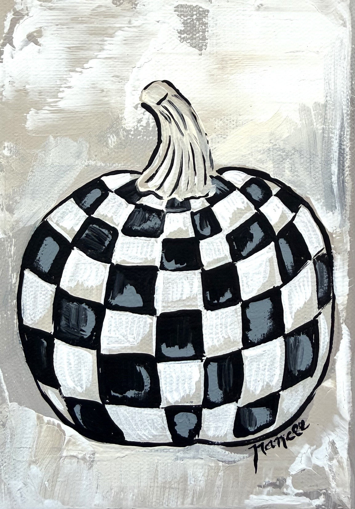 "Pumpkin in CHECK" Print