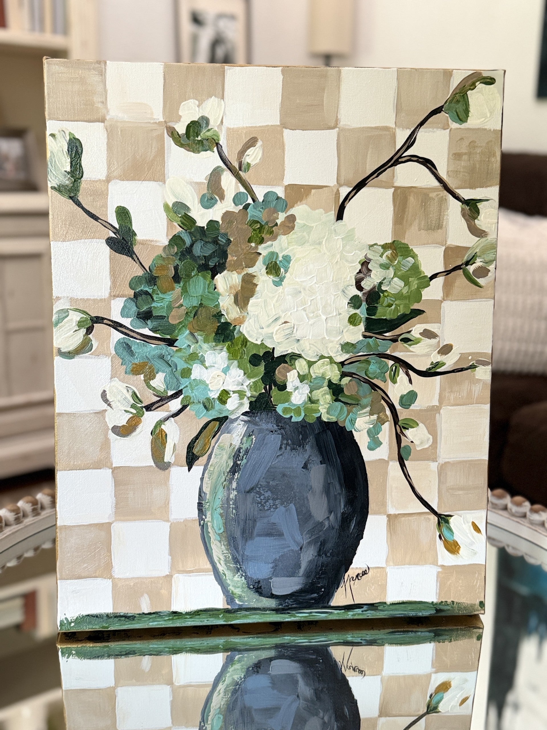ORIGINAL "Patterns & Petals" Collection #8 of 12 pieces, Size: 16" x 20"