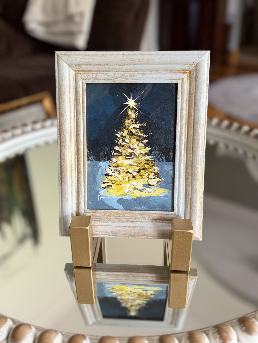 "Glow of Christmas" ORIGINAL in a Fancee Frame