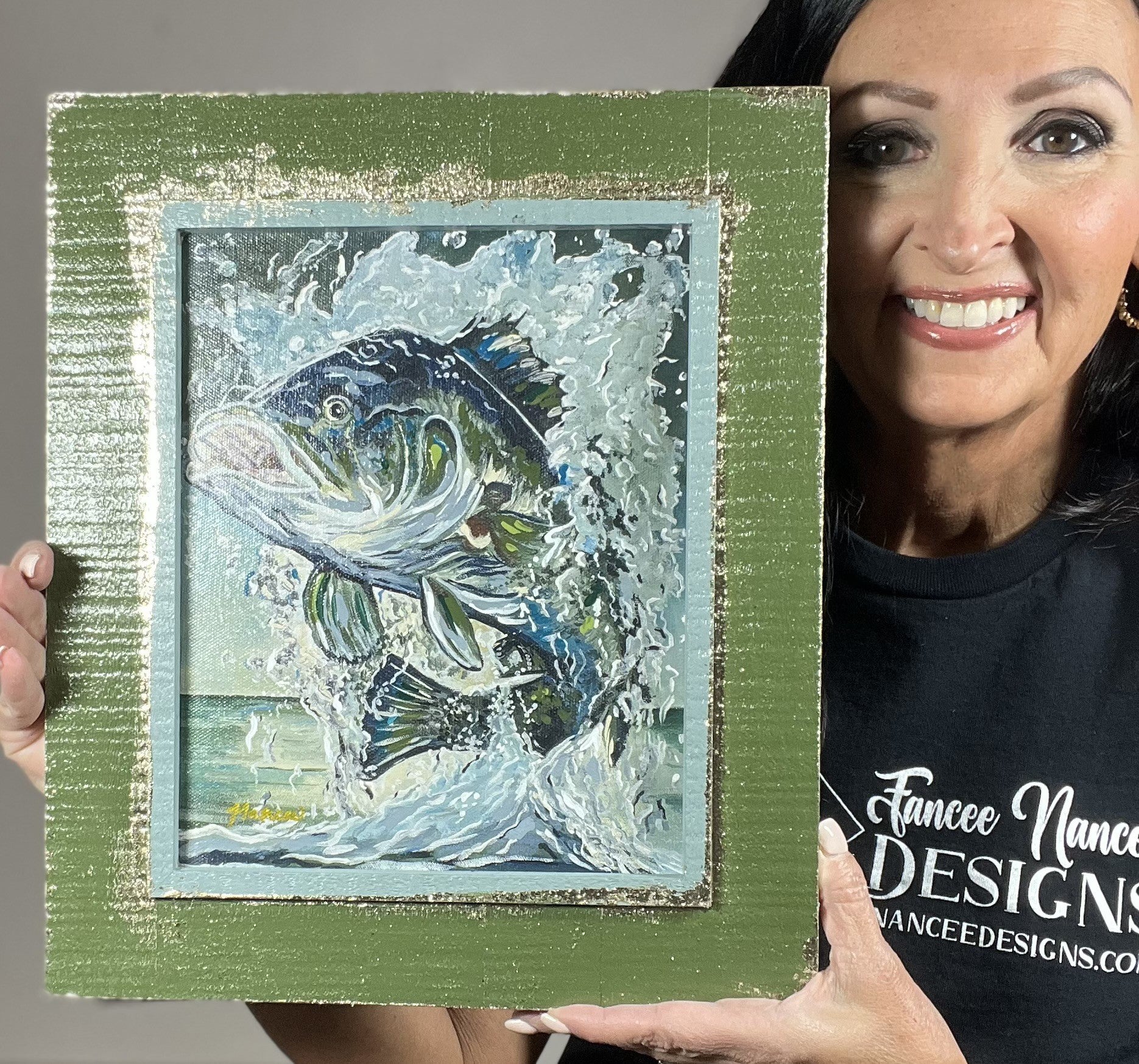 Fancee's Signature Collection: "What a Catch - 2"  - 13.5" x 11.5"