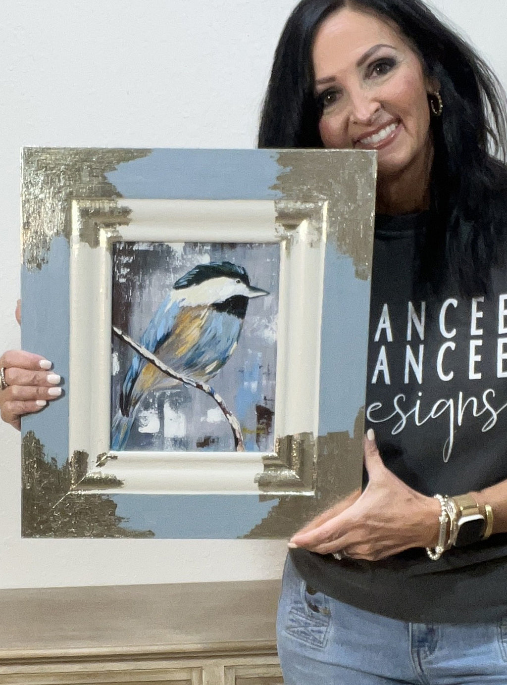 Fancee's Signature Collection: "Perched" - 16.5" x 14.75"
