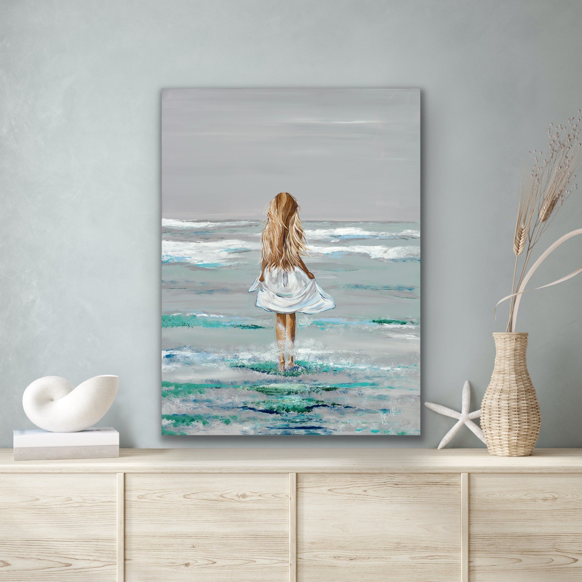 "Beach Hair" Gallery Quality Print Wall Art