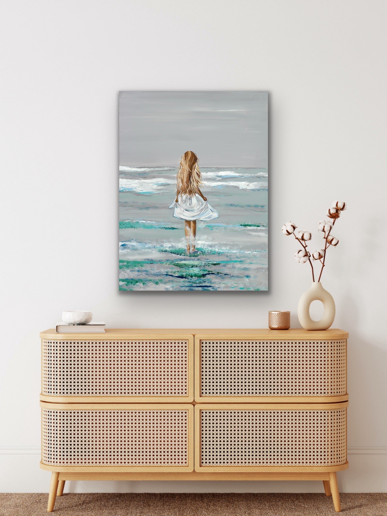 "Beach Hair" Gallery Quality Print Wall Art