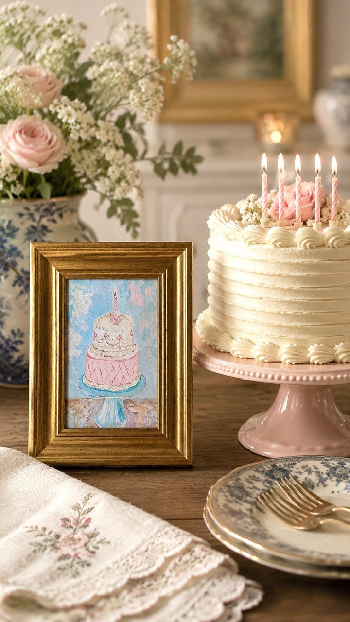 Mini-Me Framed Art: "Buttercream Wishes"