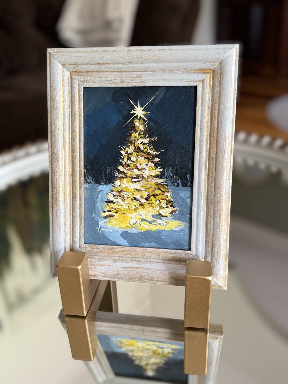 "Glow of Christmas" ORIGINAL in a Fancee Frame