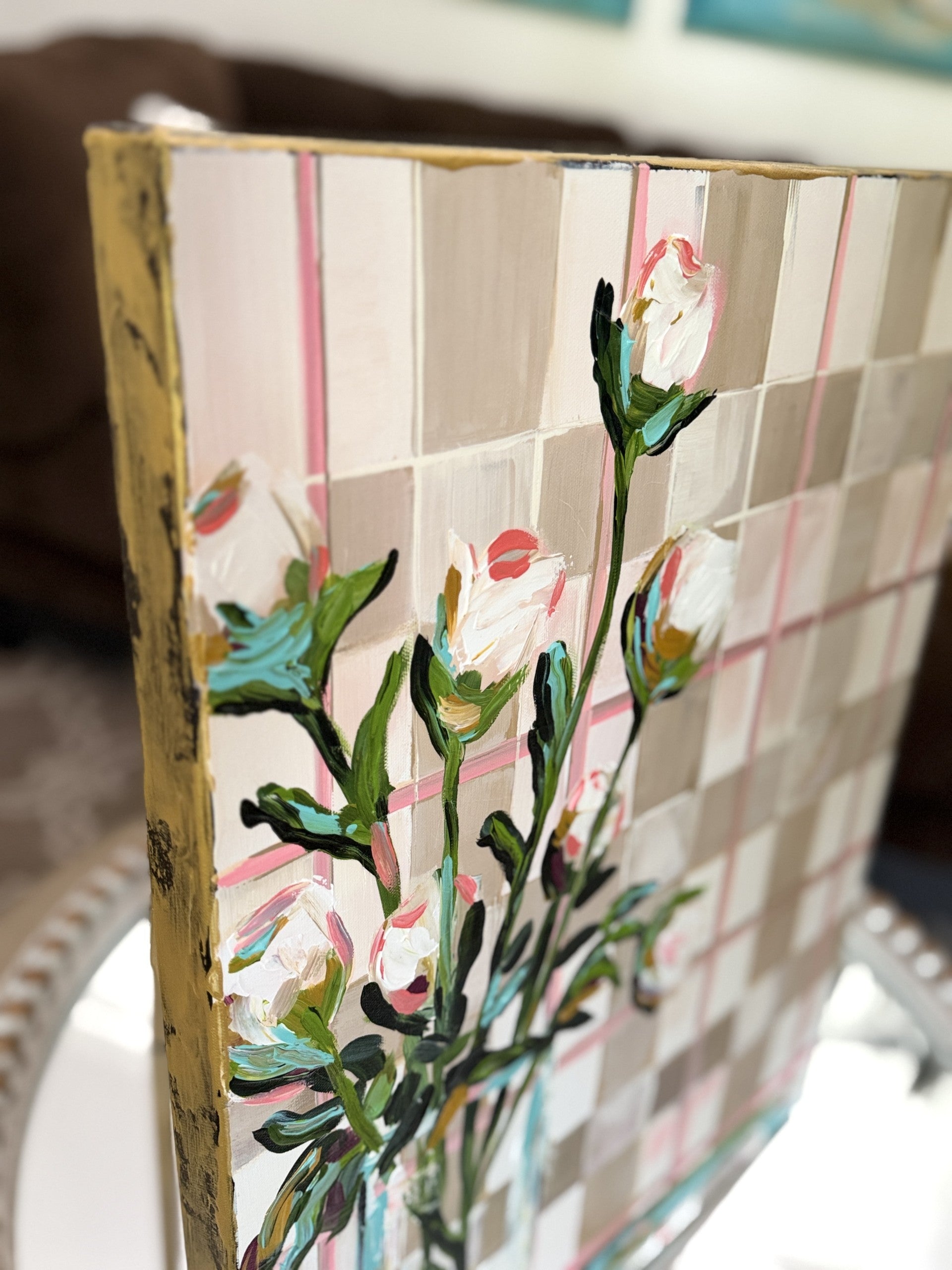 ORIGINAL "Patterns & Petals" Collection #12 of 12 pieces, Size: 18" x 24"