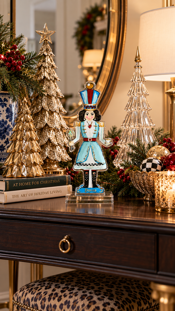 Acrylic Art: "Donna" Lady Nutcracker
