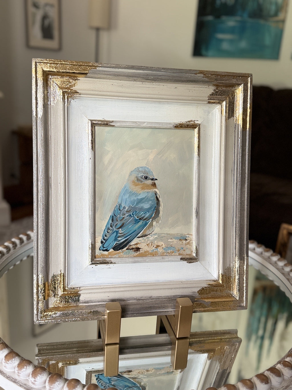 Fancee Frame: "Simply Blue-tiful"--16" x 18" finished size