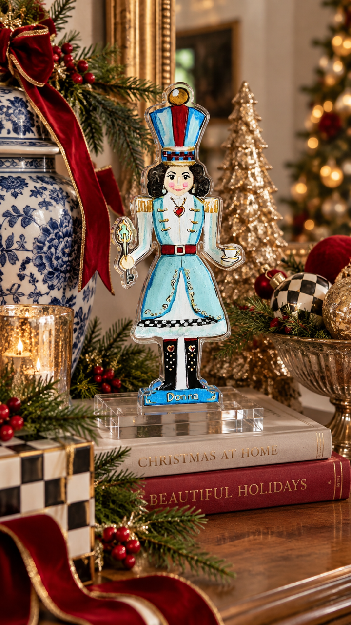 Acrylic Art: "Donna" Lady Nutcracker