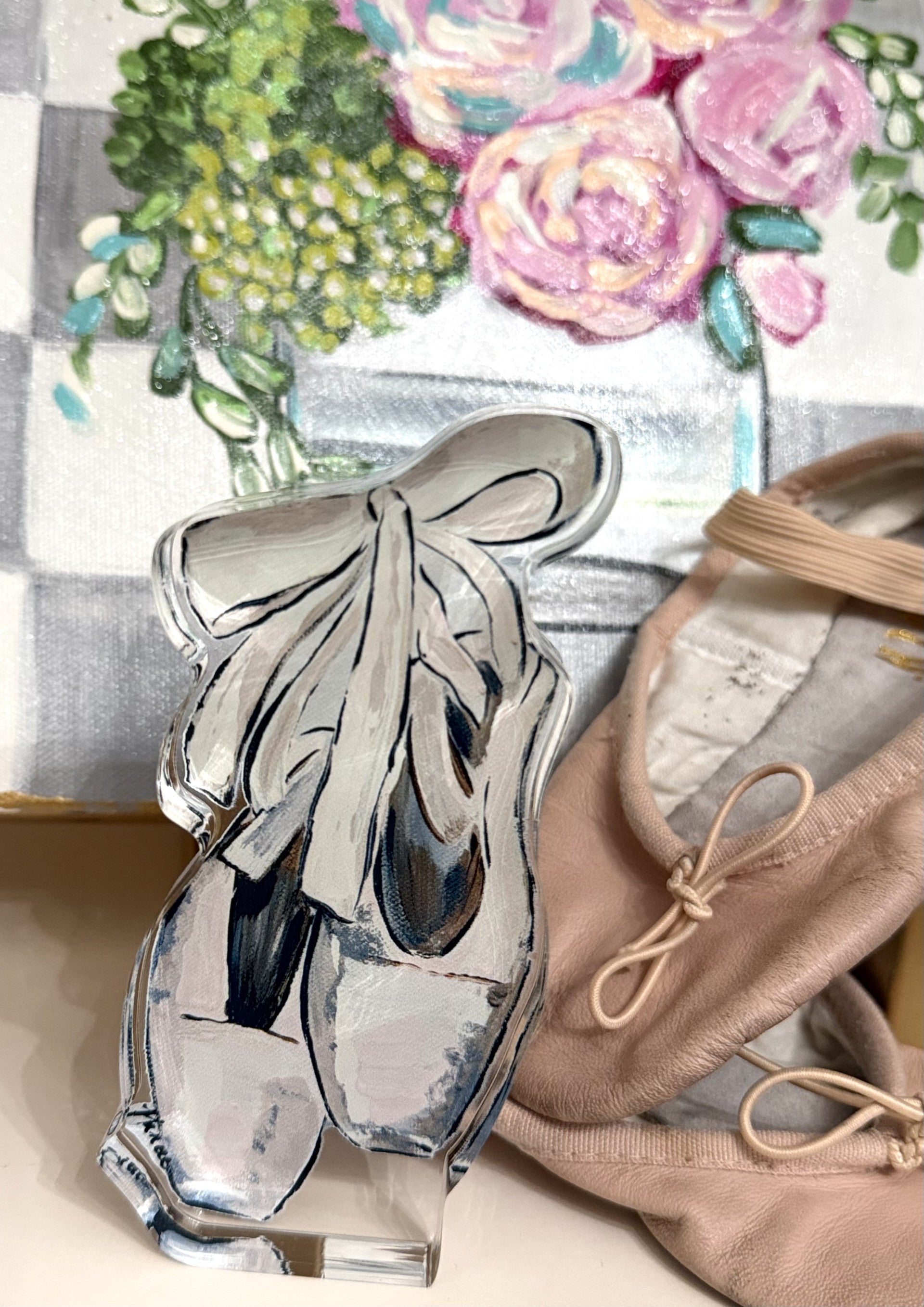 Acrylic Art: "En Pointe" Ballet Slippers
