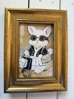 Mini-Me Framed Art: "Shop 'til you "HOP"