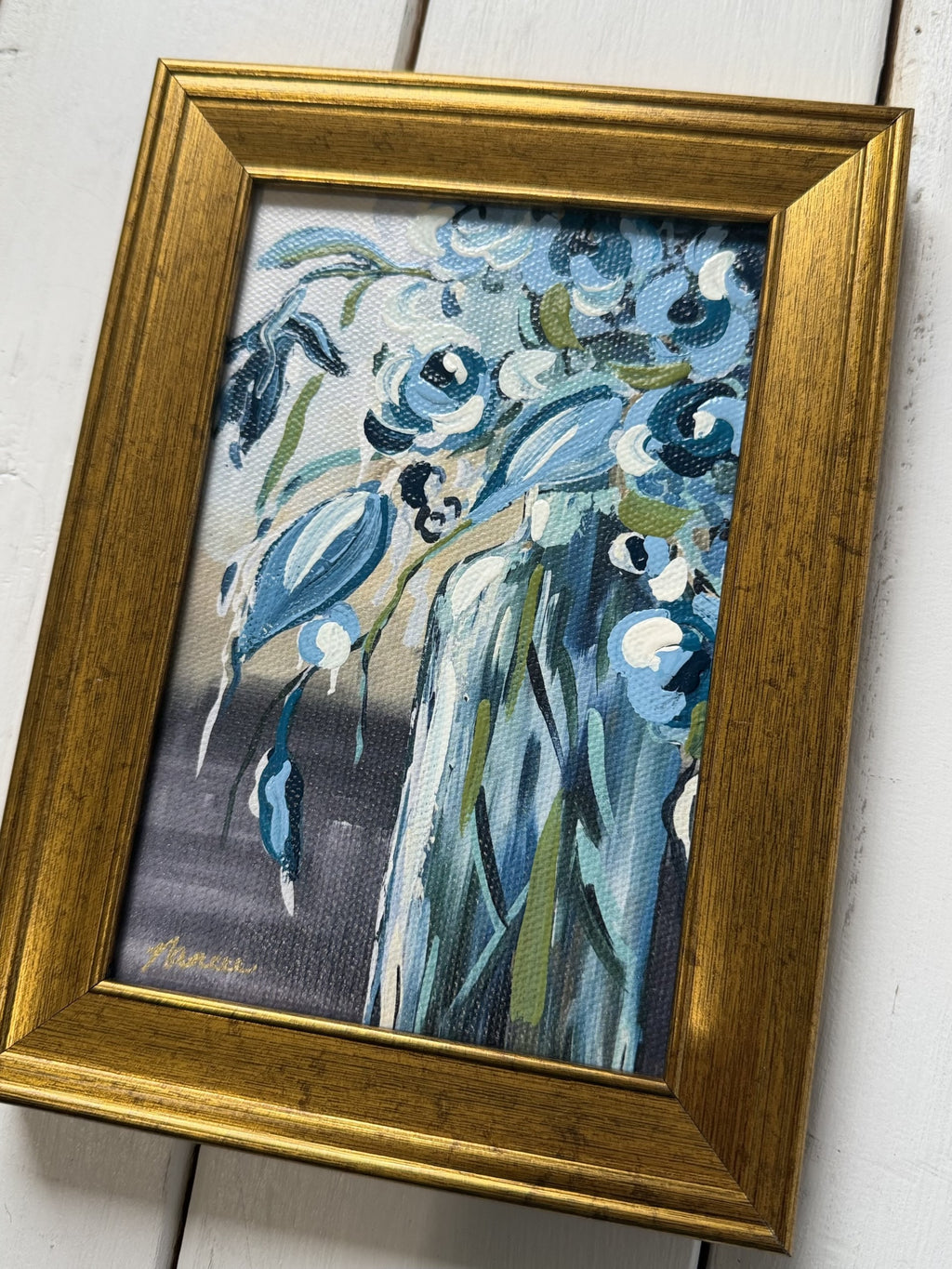 Mini-Me Framed Art: "Beauty in Blues"