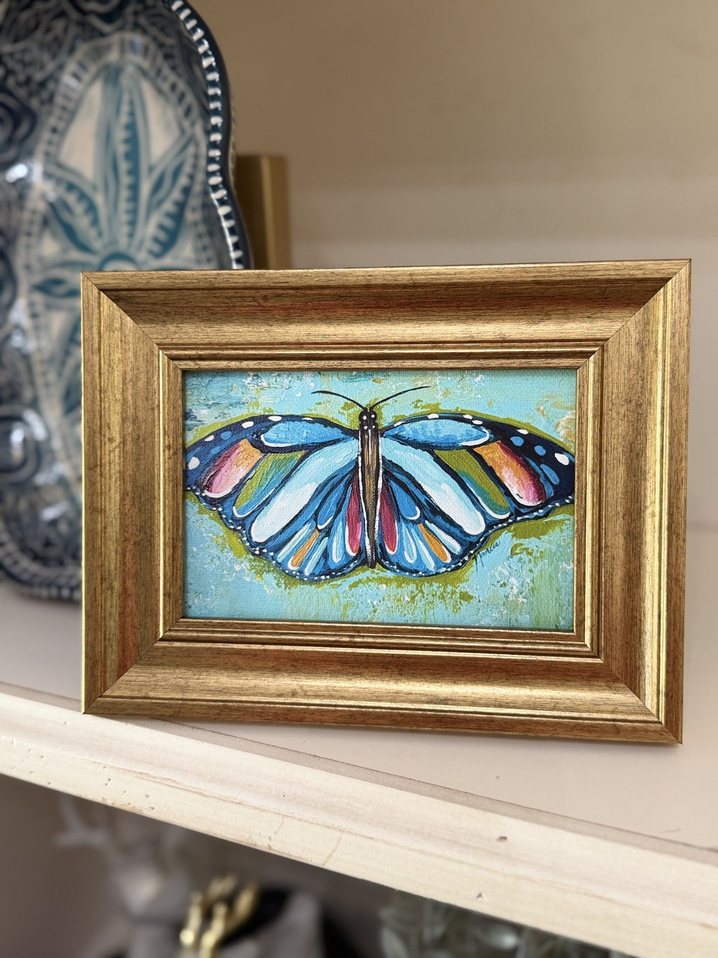 Mini-Me Framed Art: "Flutter By"