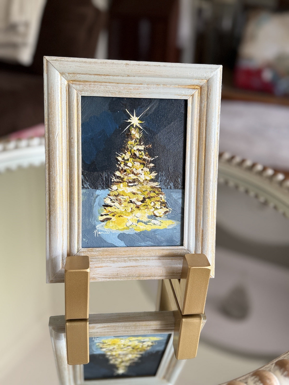 "Glow of Christmas" ORIGINAL in a Fancee Frame