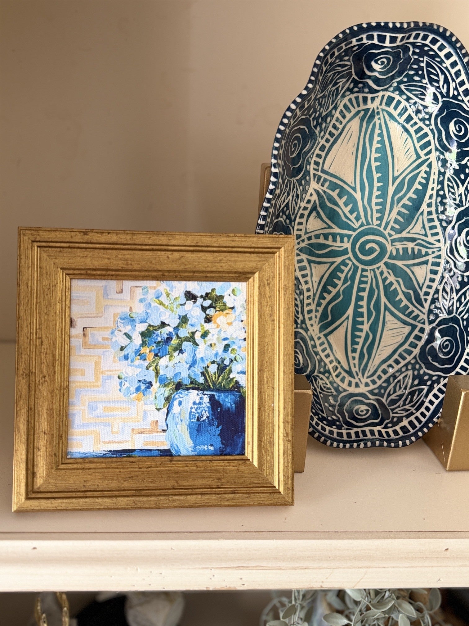Mini-Me Framed Art: "Patterns & Petals #10"