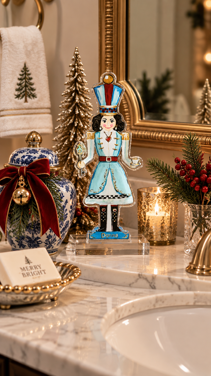 Acrylic Art: "Donna" Lady Nutcracker