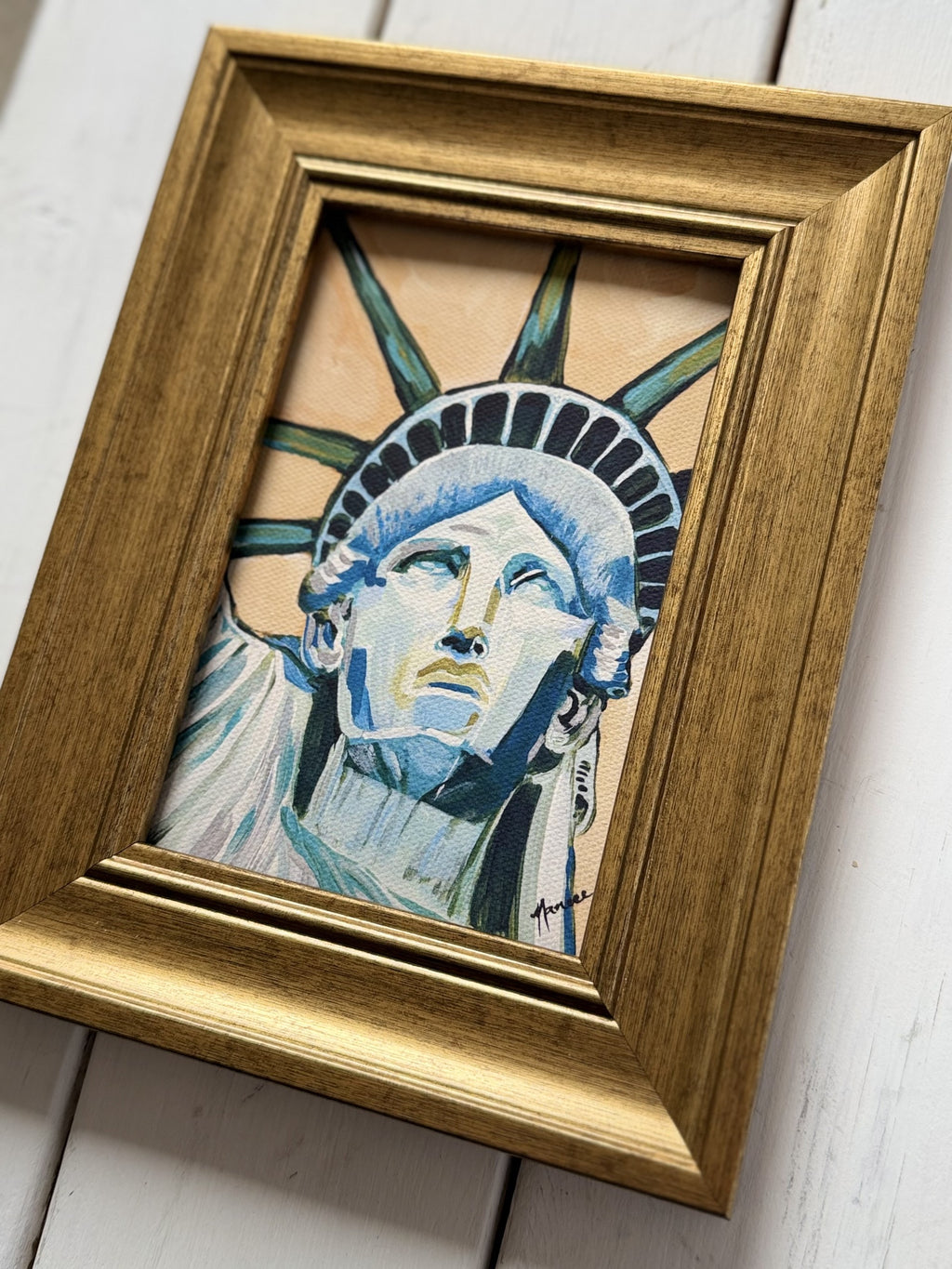 Mini-Me Framed Art: "Crowned in Liberty"