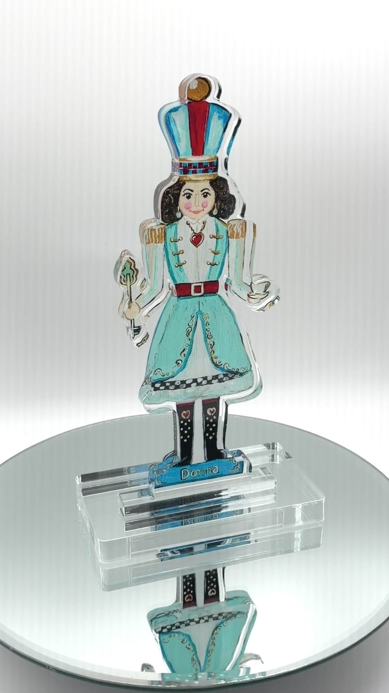 Acrylic Art: "Donna" Lady Nutcracker