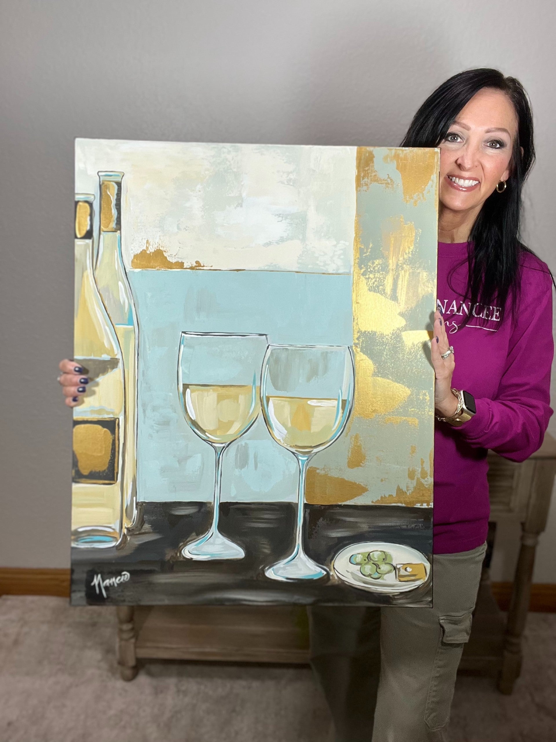"Wine For Two" ORIGINAL painting