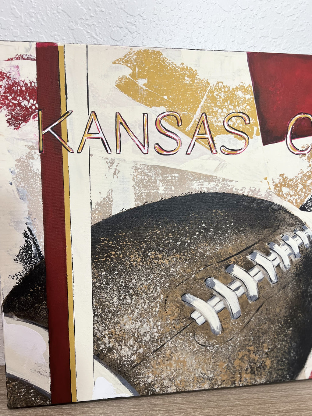 Original Painting: "Go CHIEFS! 18" x 24"