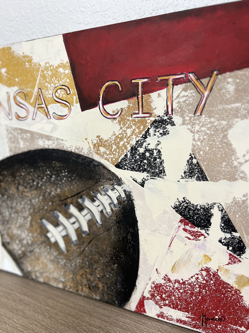 Original Painting: "Go CHIEFS! 18" x 24"