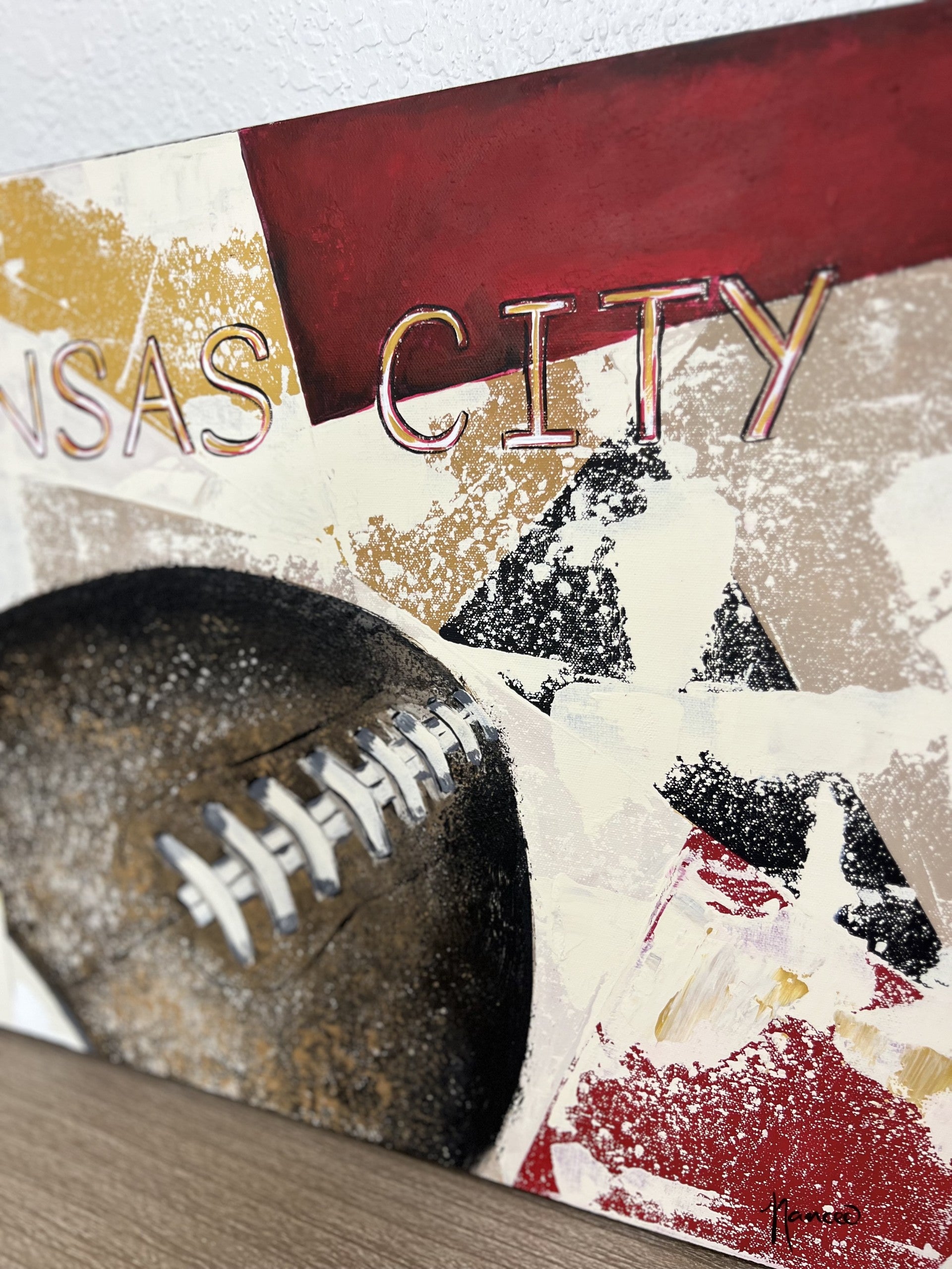 Original Painting: "Go CHIEFS! 18" x 24"