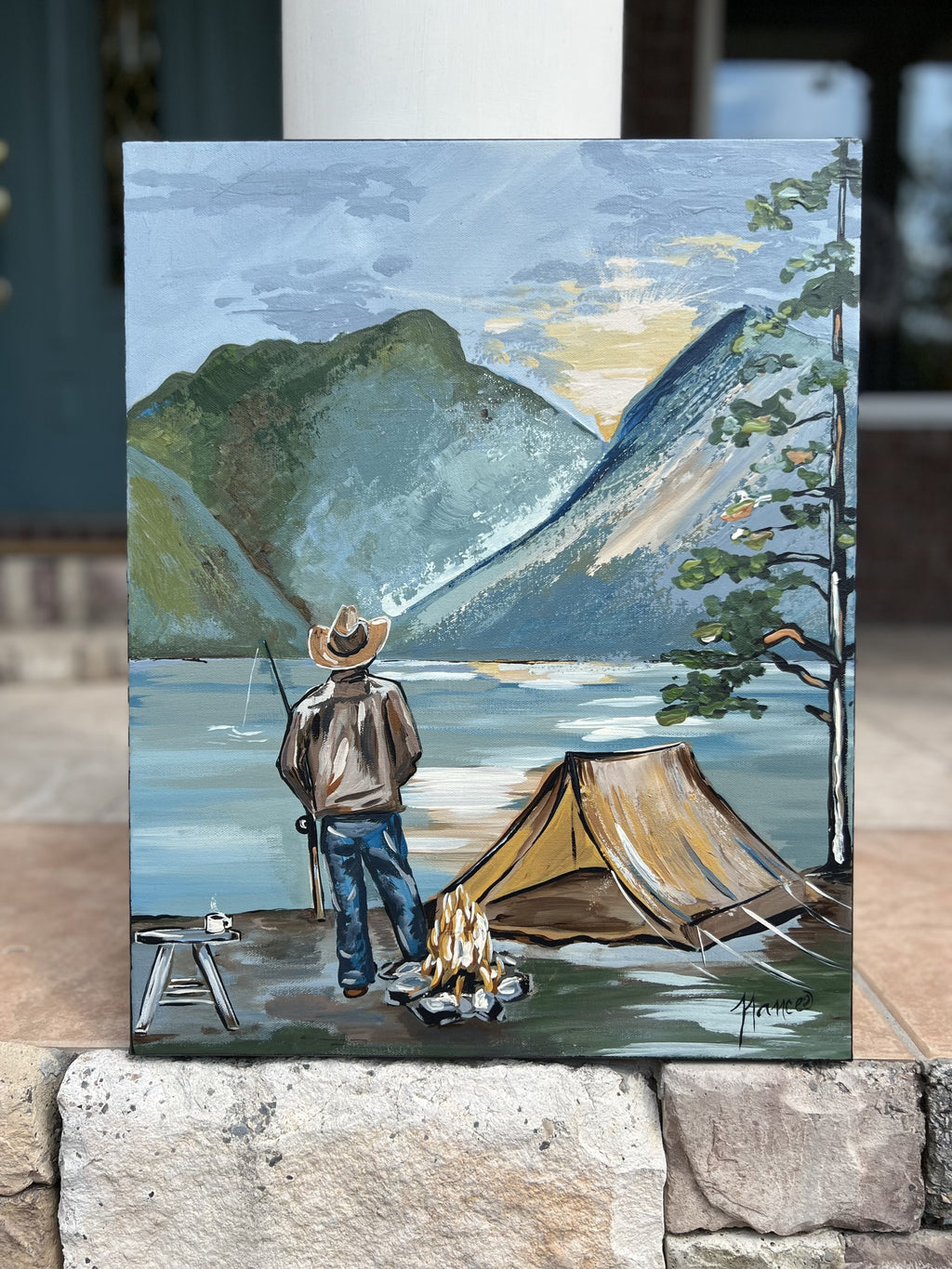 "The Simple Things": ORIGINAL acrylic painting 16" x 20"