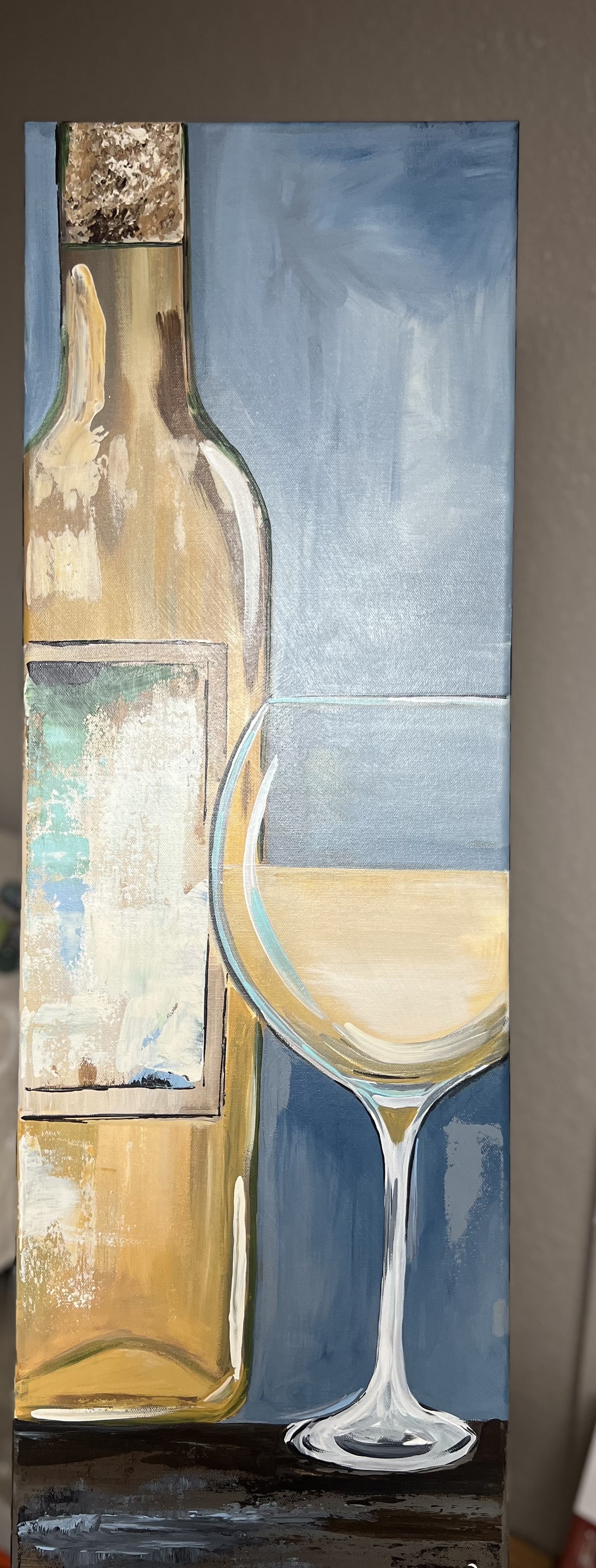 "White for Me!" ORIGINAL ART 12" x 36"