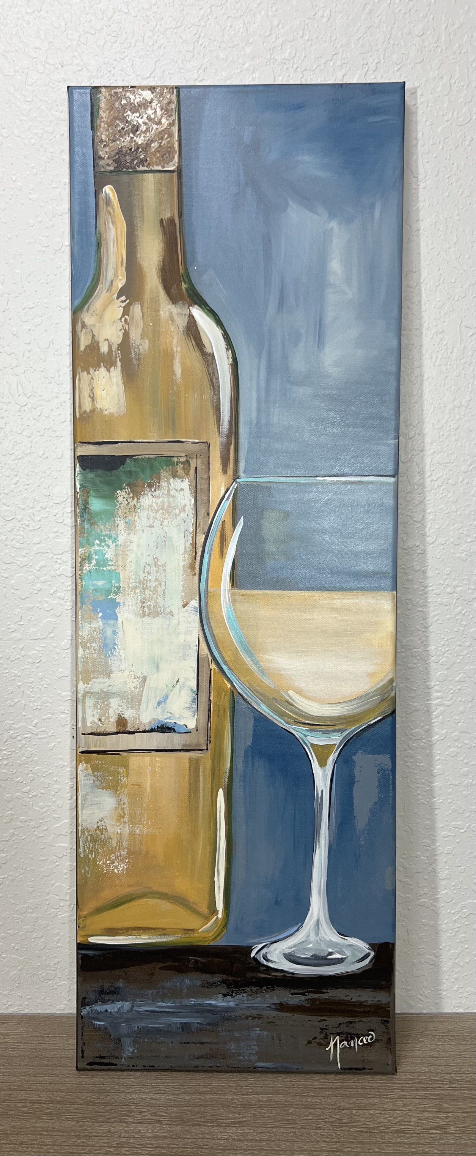 "White for Me!" ORIGINAL ART 12" x 36"