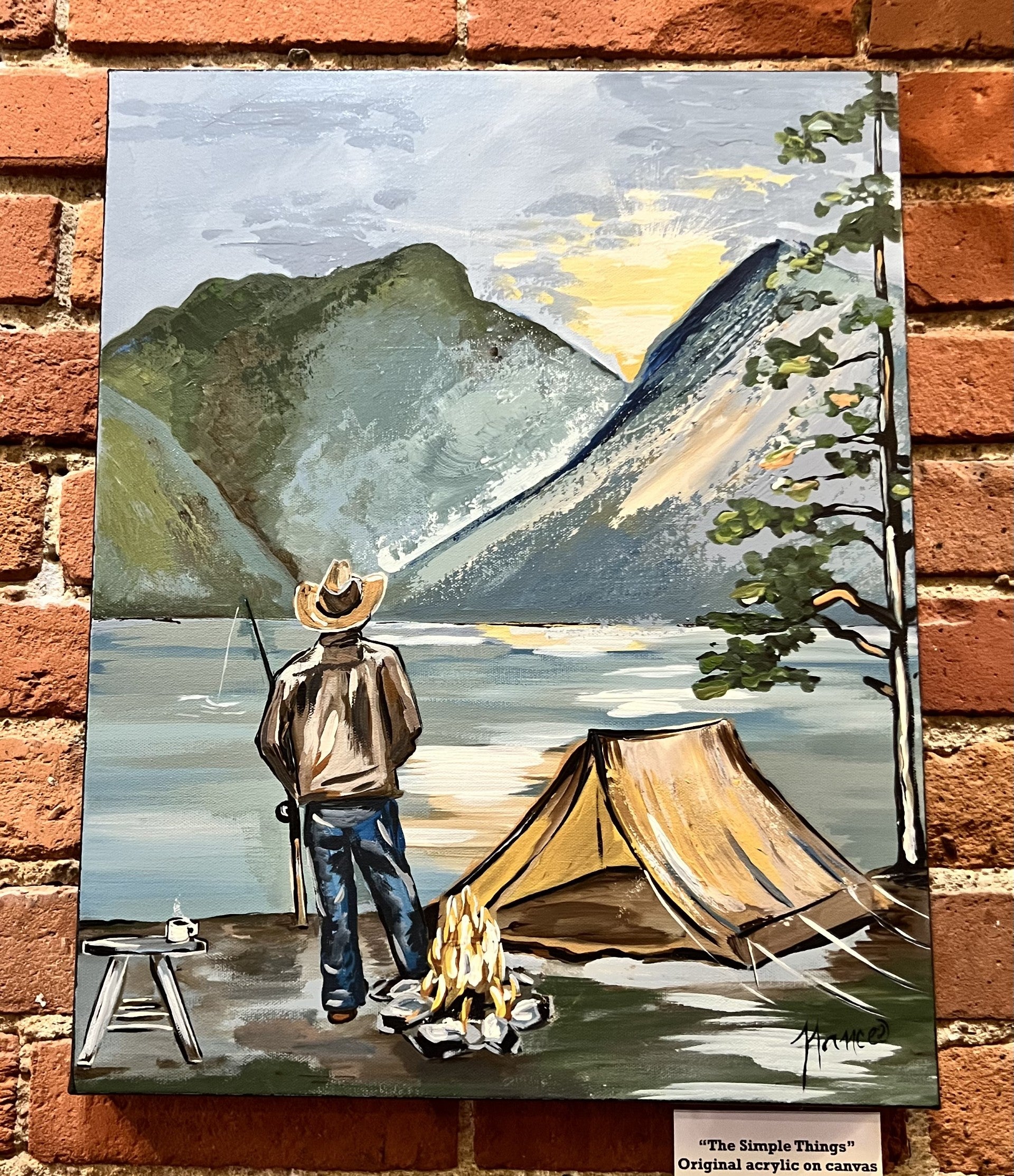 "The Simple Things": ORIGINAL acrylic painting 16" x 20"