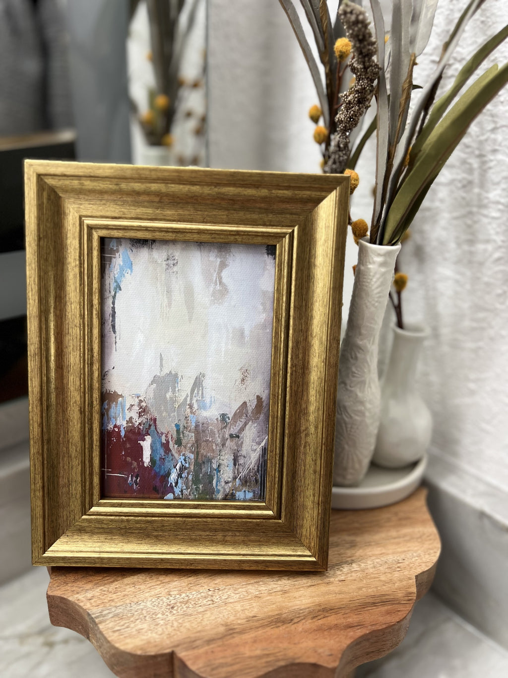 Mini-Me Framed Art: A POP of CRIMSON abstract