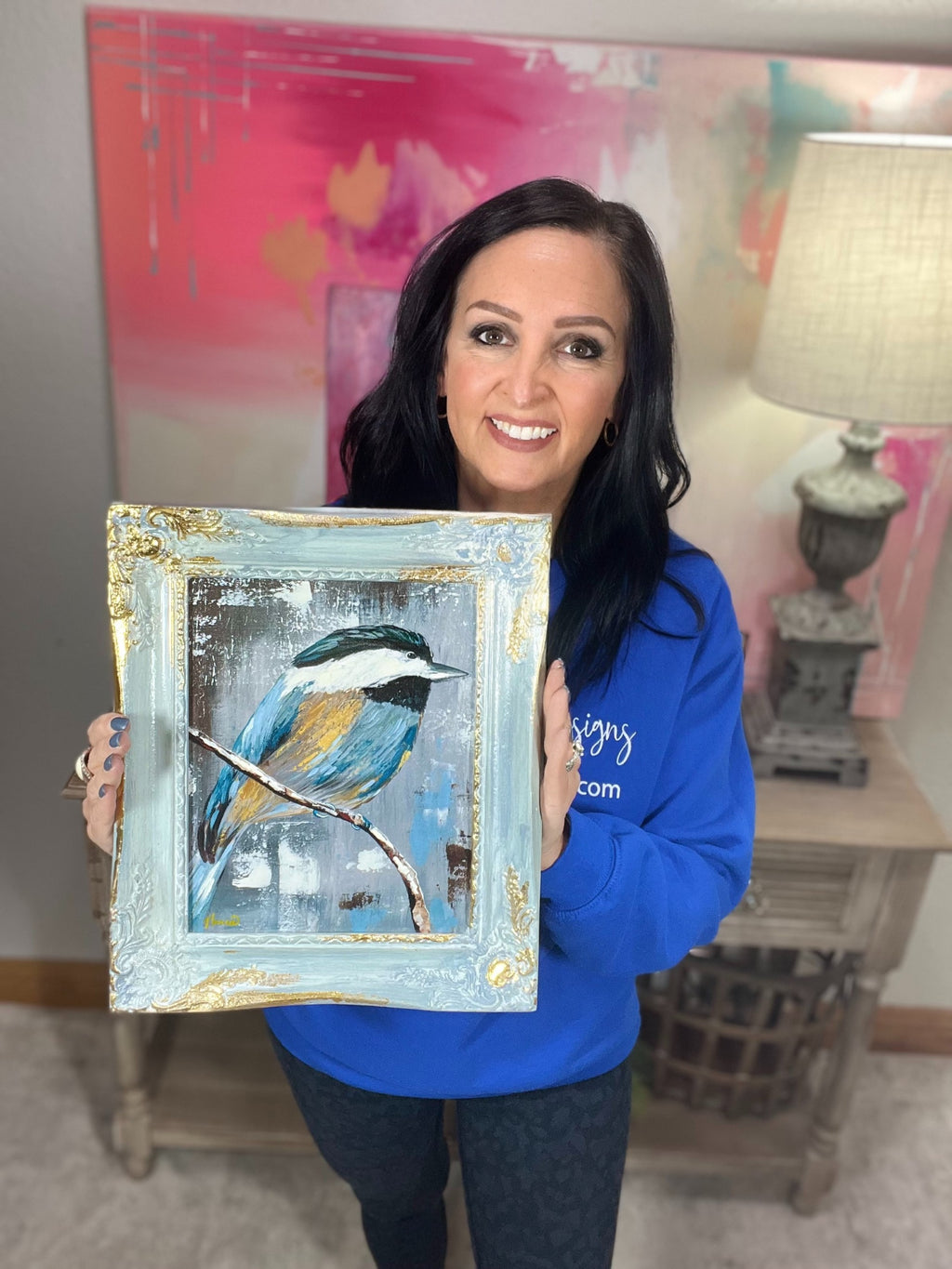 Fancee Frame!: "Perched - 2"  11.5" x 13.5"