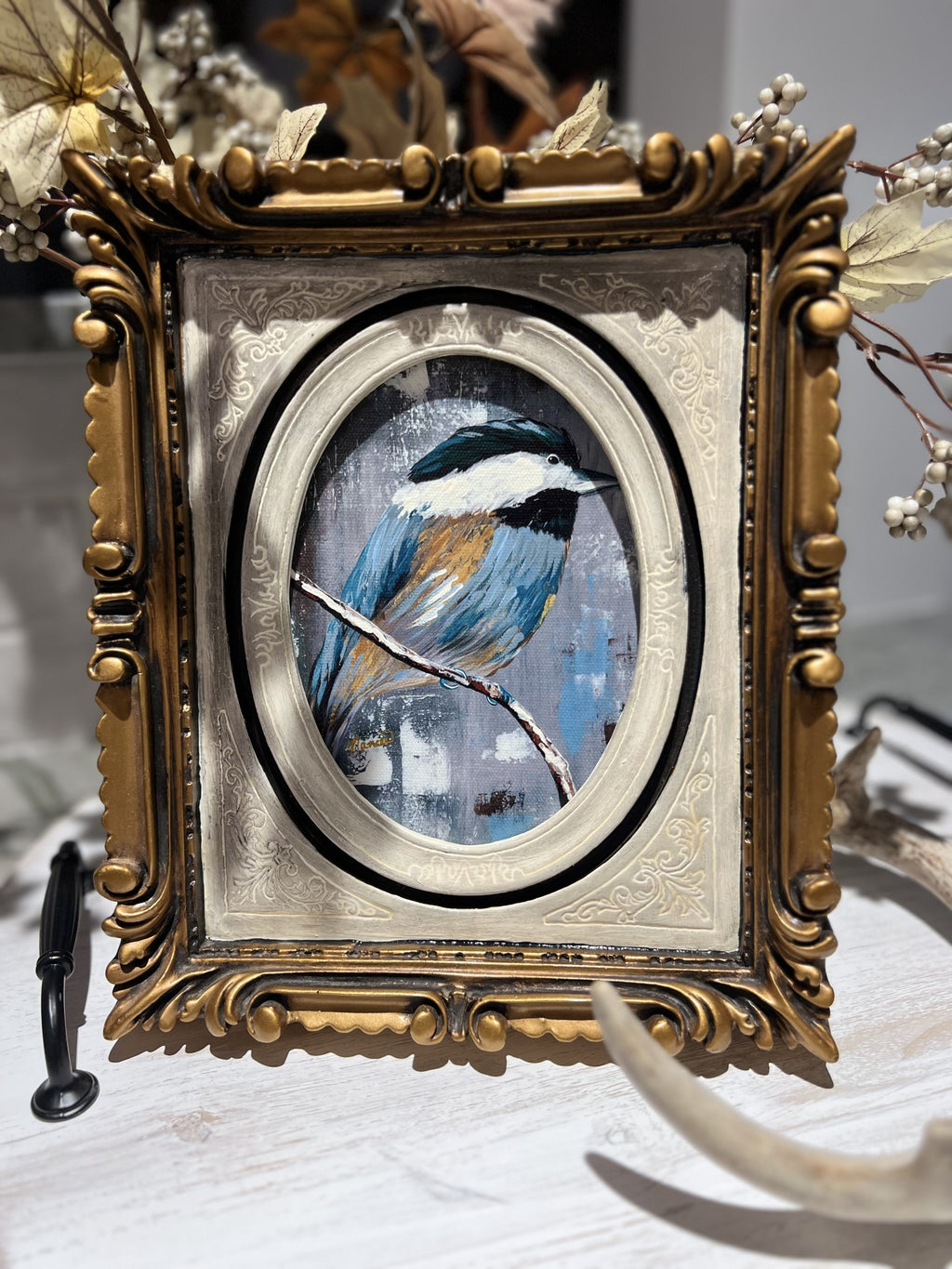 Fancee Frame!: "Perched - 3"    9.5" x 11"