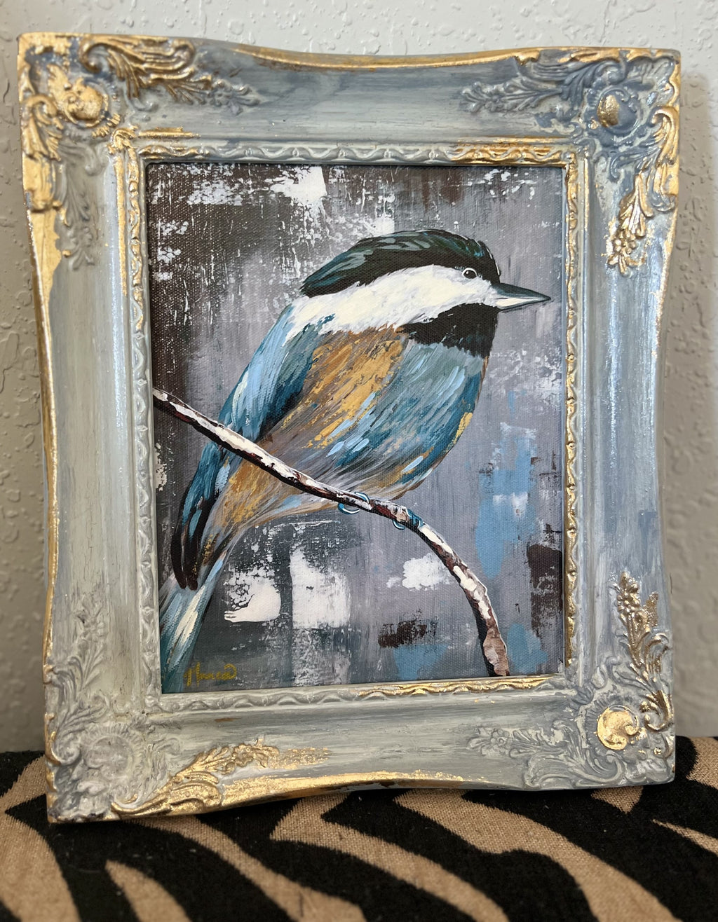 Fancee Frame!: "Perched - 2"  11.5" x 13.5"