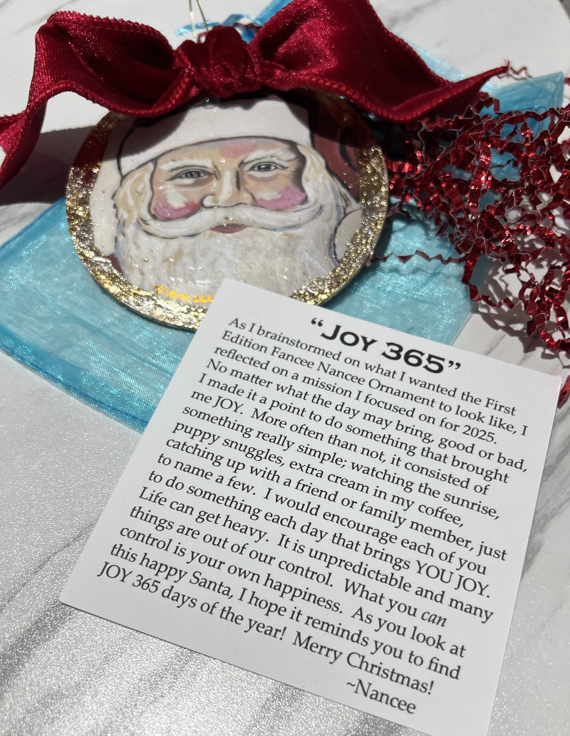 2025 1st Edition Fancee Ornament! "JOY 365"