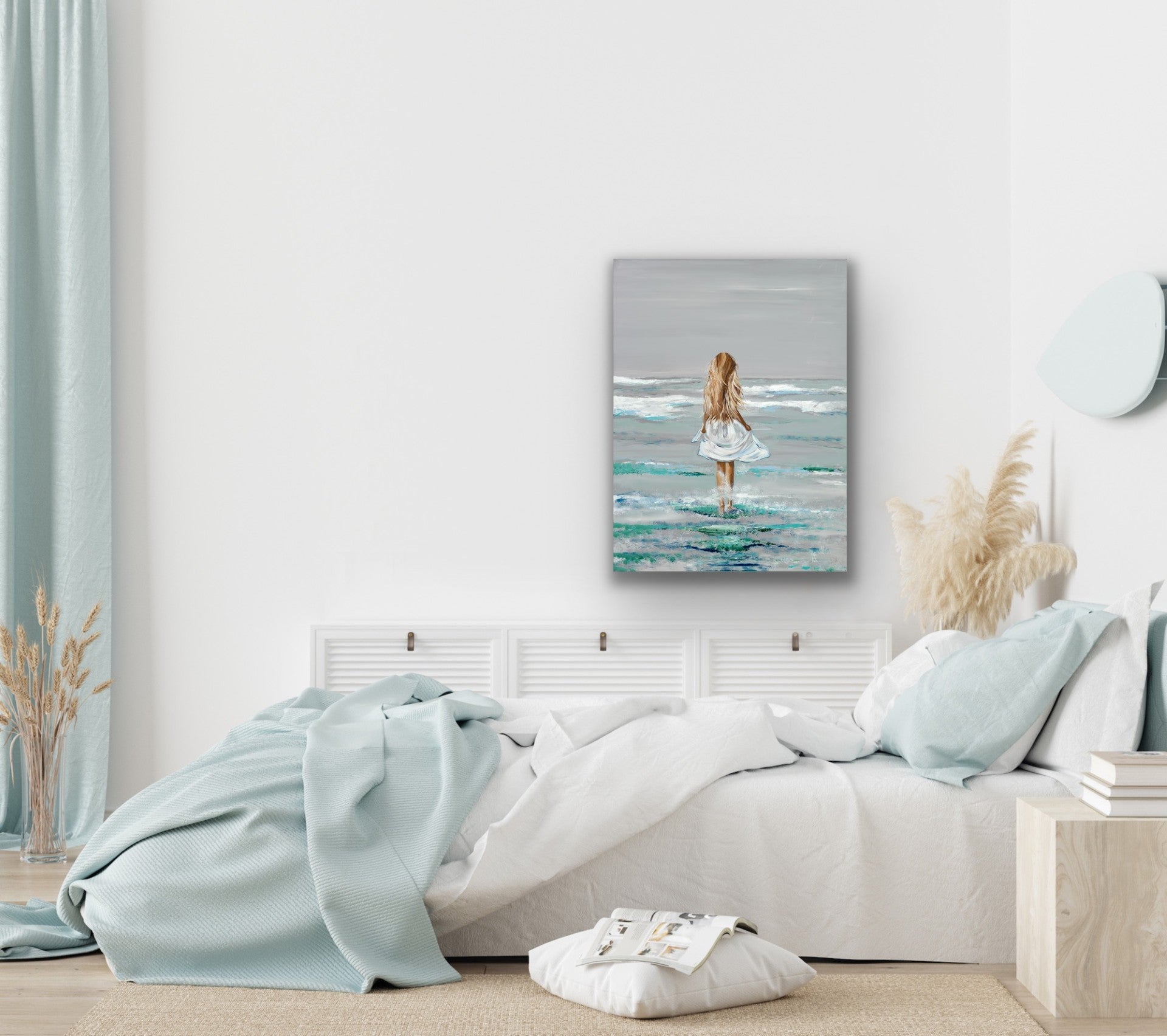 "Beach Hair" Gallery Quality Print Wall Art