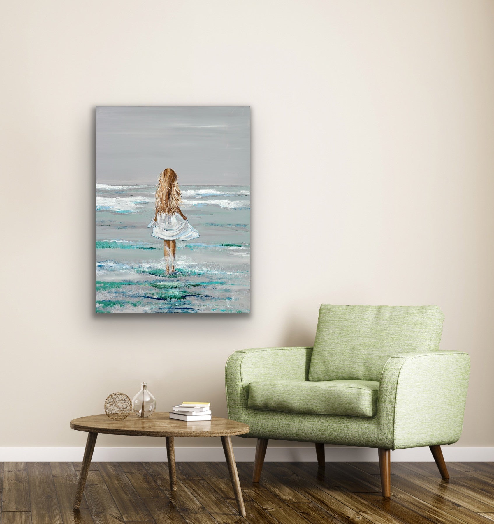 "Beach Hair" Gallery Quality Print Wall Art