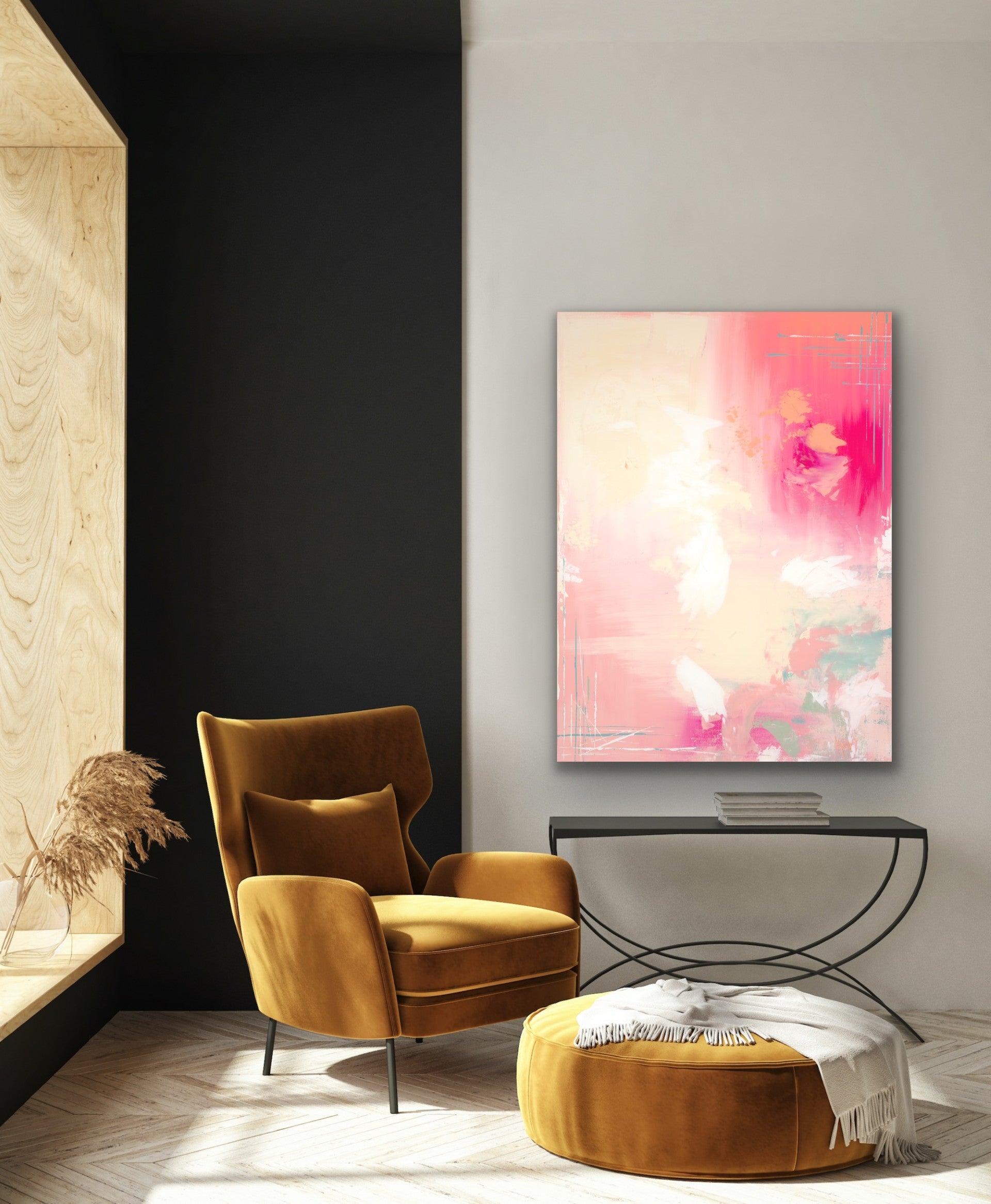"Abstract: Pretty in Pinks" Gallery Quality Print Wall Art
