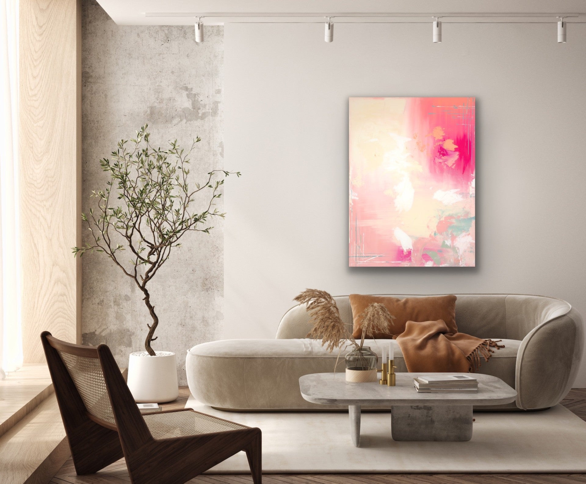 "Abstract: Pretty in Pinks" Gallery Quality Print Wall Art