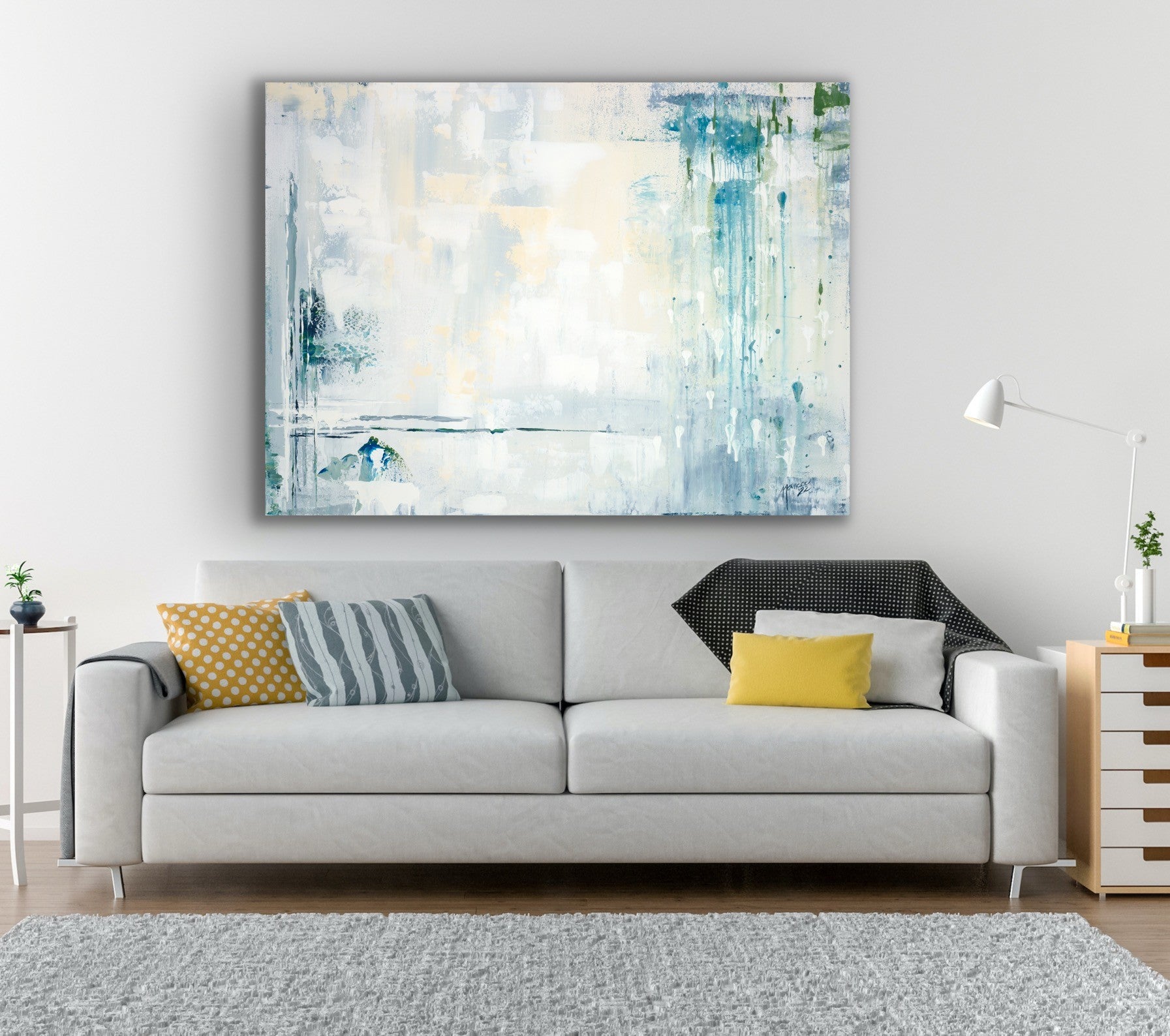 "Abstract: Tranquil Layers" Gallery Quality Print Wall Art