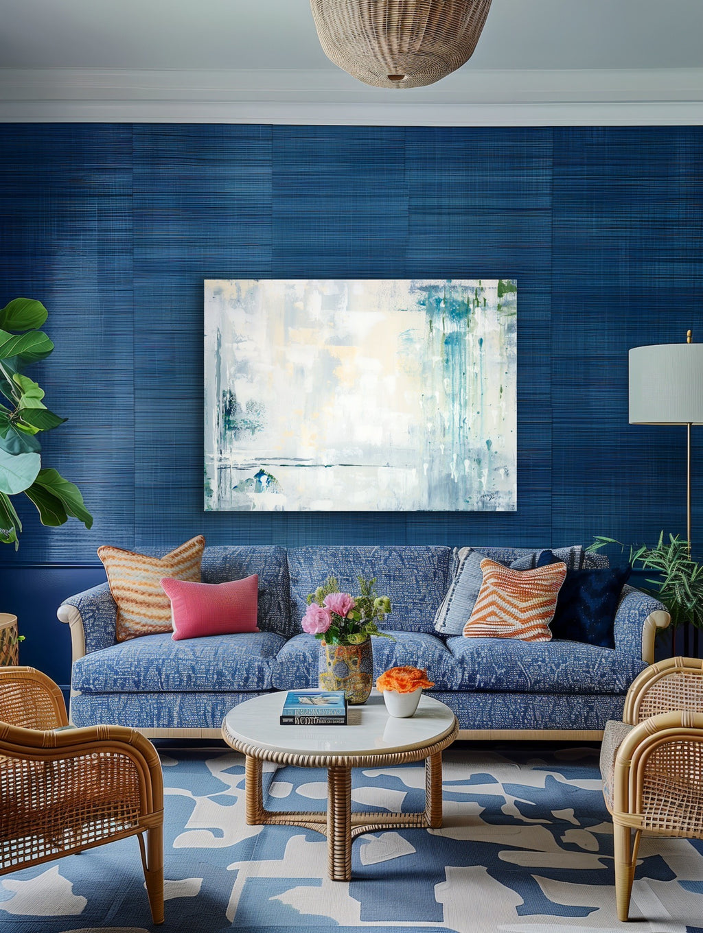 "Abstract: Tranquil Layers" Gallery Quality Print Wall Art