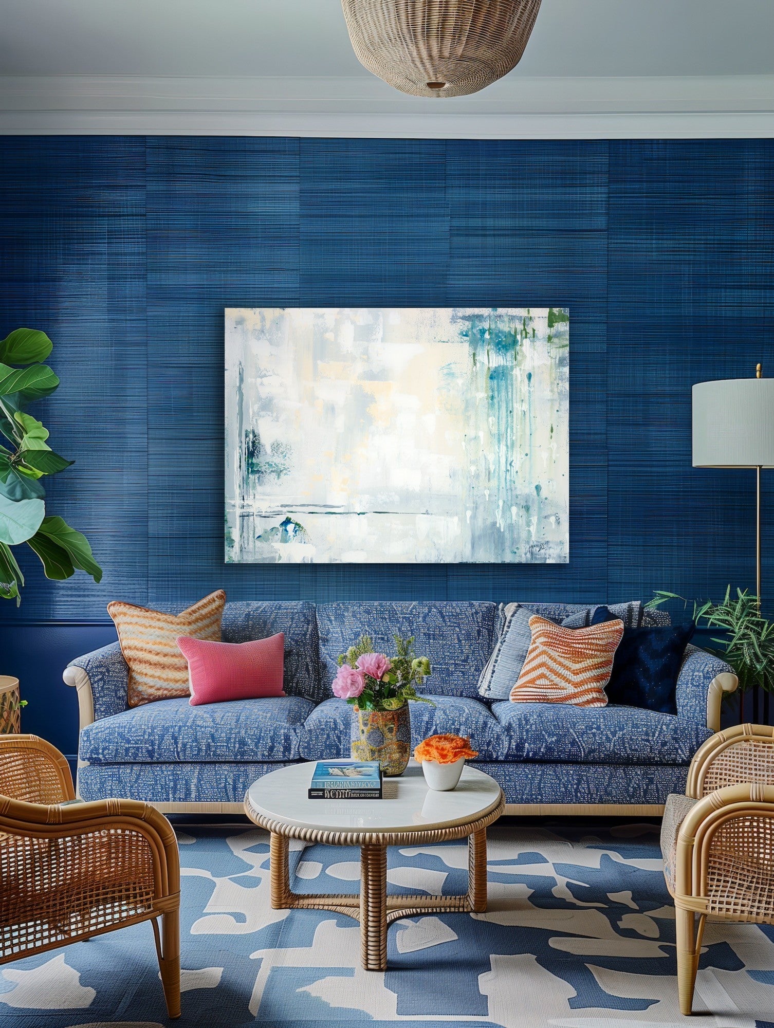 "Abstract: Tranquil Layers" Gallery Quality Print Wall Art