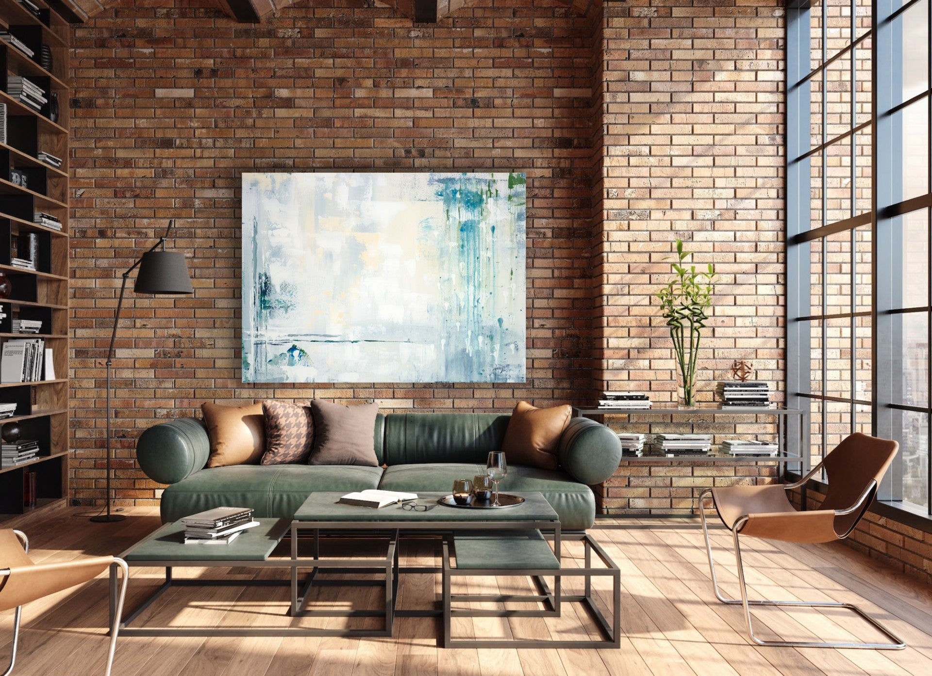 "Abstract: Tranquil Layers" Gallery Quality Print Wall Art