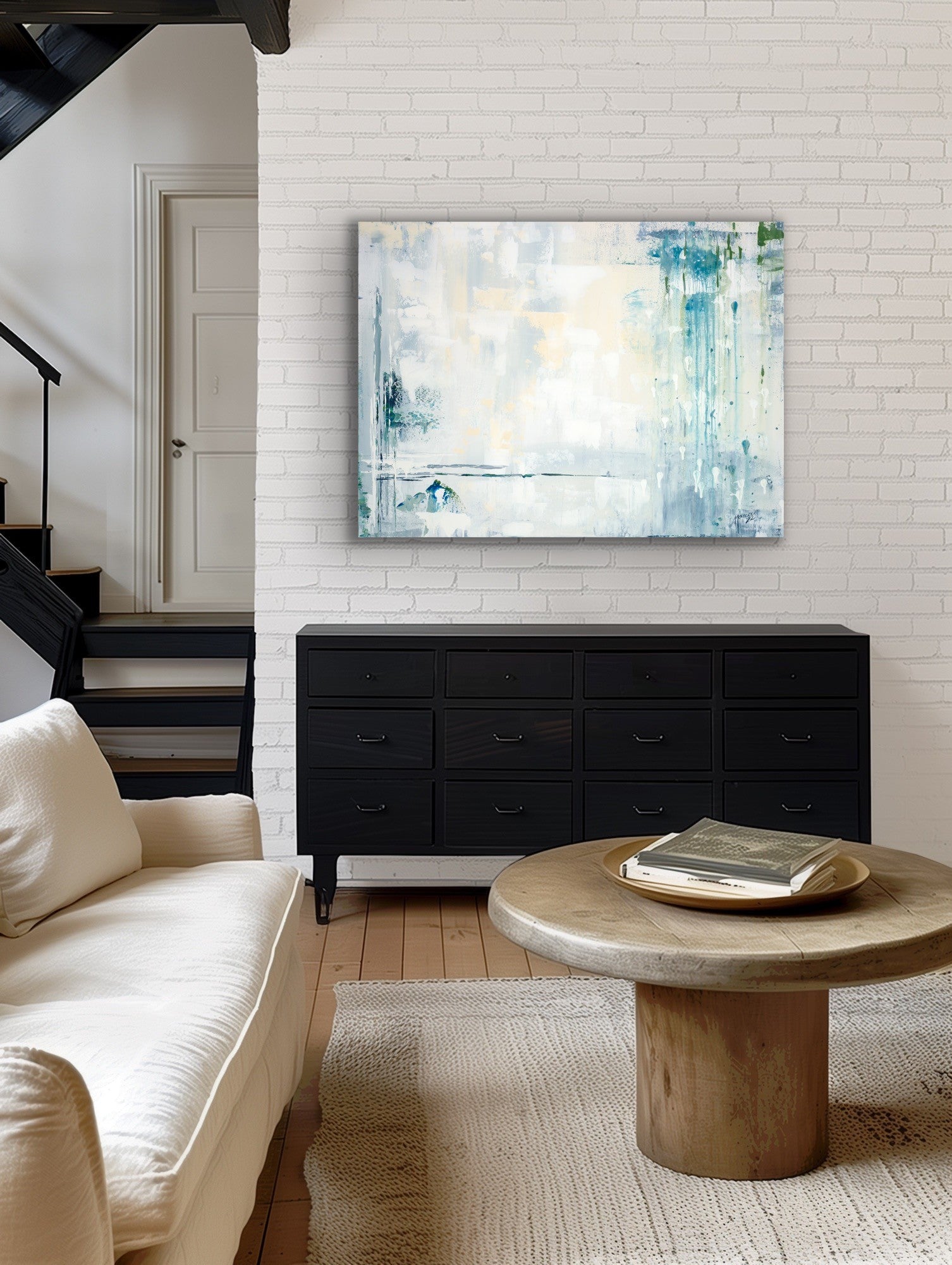 "Abstract: Tranquil Layers" Gallery Quality Print Wall Art