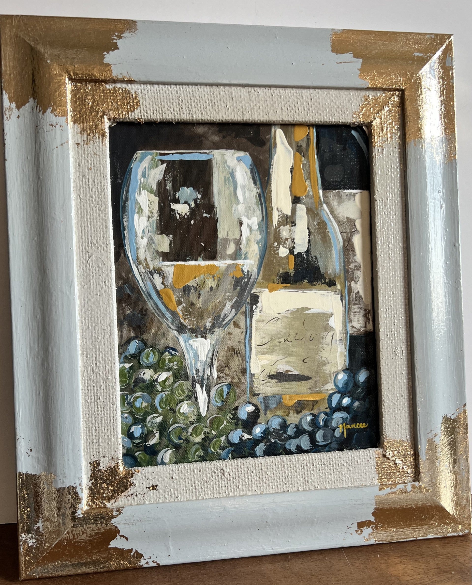 Fancee's Signature Collection: "It's Wine O'clock" - 15" x 13"