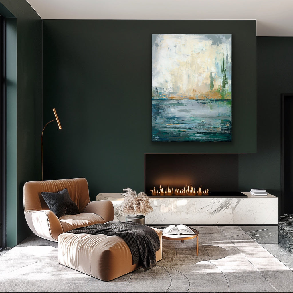 "Abstract: Lake Vibes" - Gallery Quality Print Wall Art