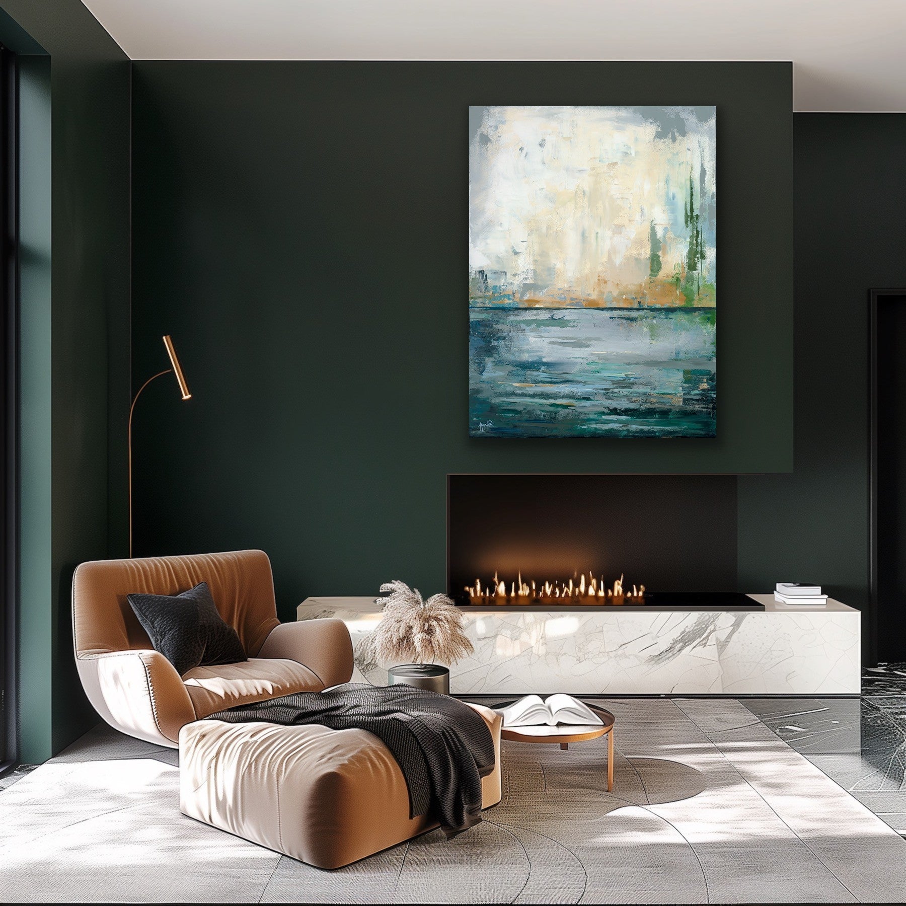 "Abstract: Lake Vibes" - Gallery Quality Print Wall Art